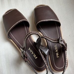 PRADA Leather Sandals
